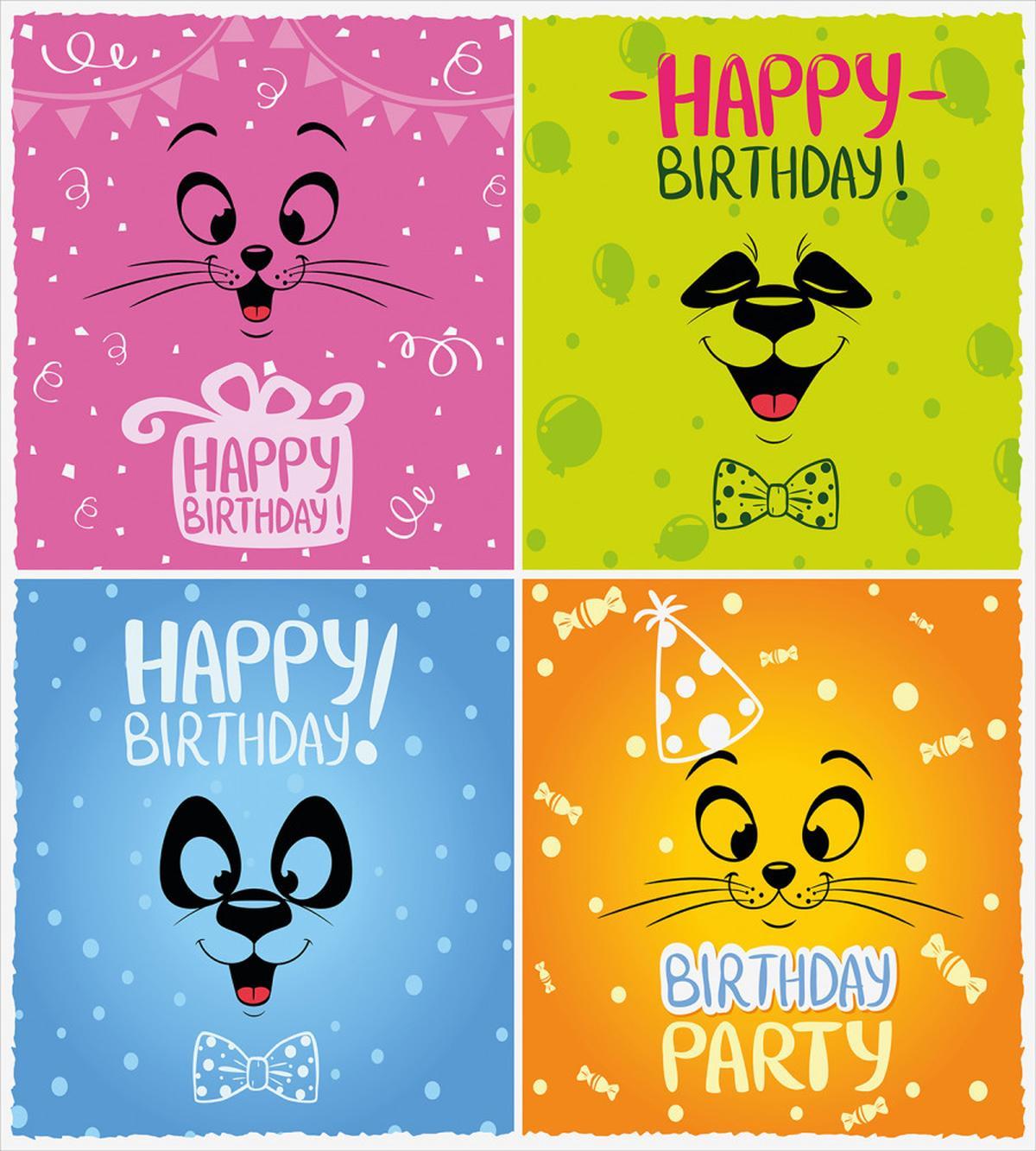 Cat and Panda Face — Pattern