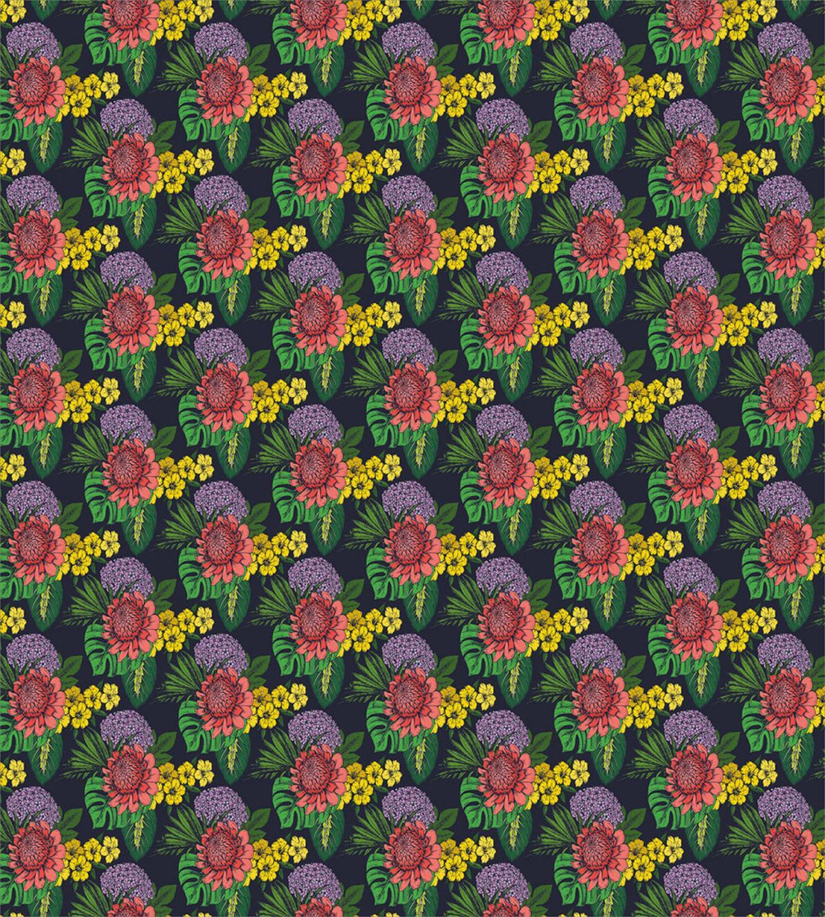 Tropical Leaf Jungle Flowers — Pattern