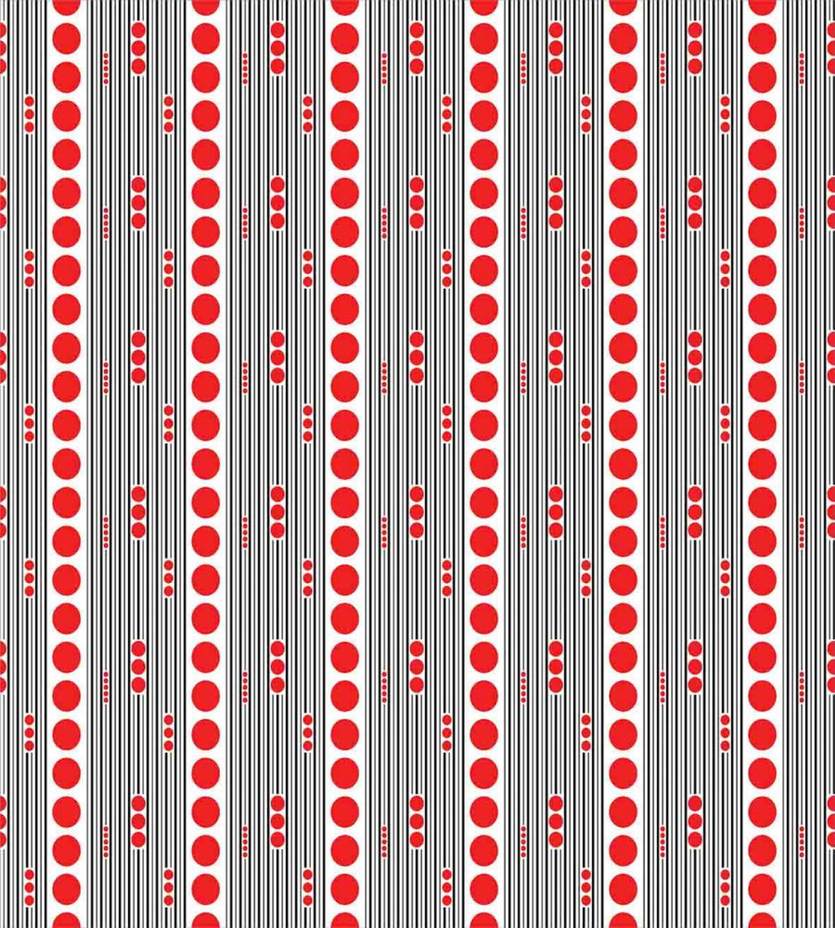 Black Stripes Circles — Pattern
