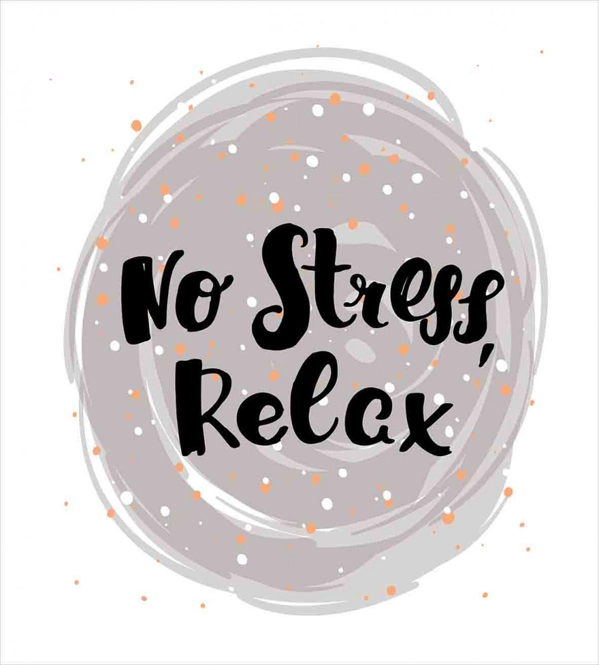No Stress Relax Lettering — Pattern