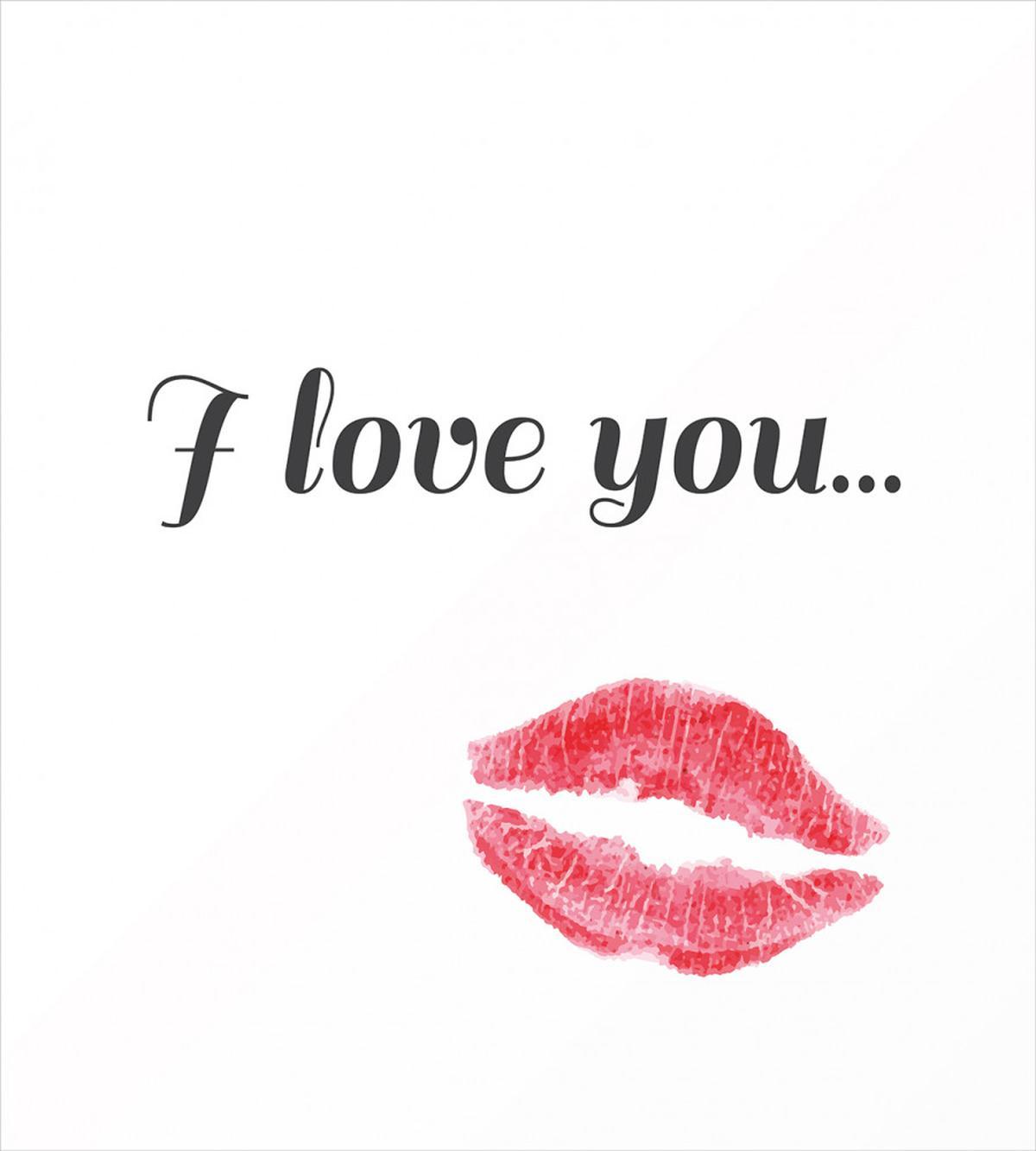 Red Kiss Lipstick — Pattern