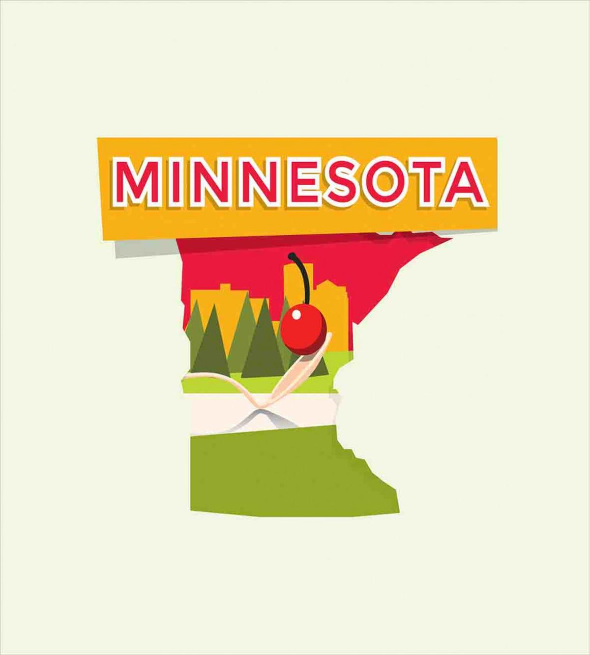Colorful Doodle State Map — Pattern
