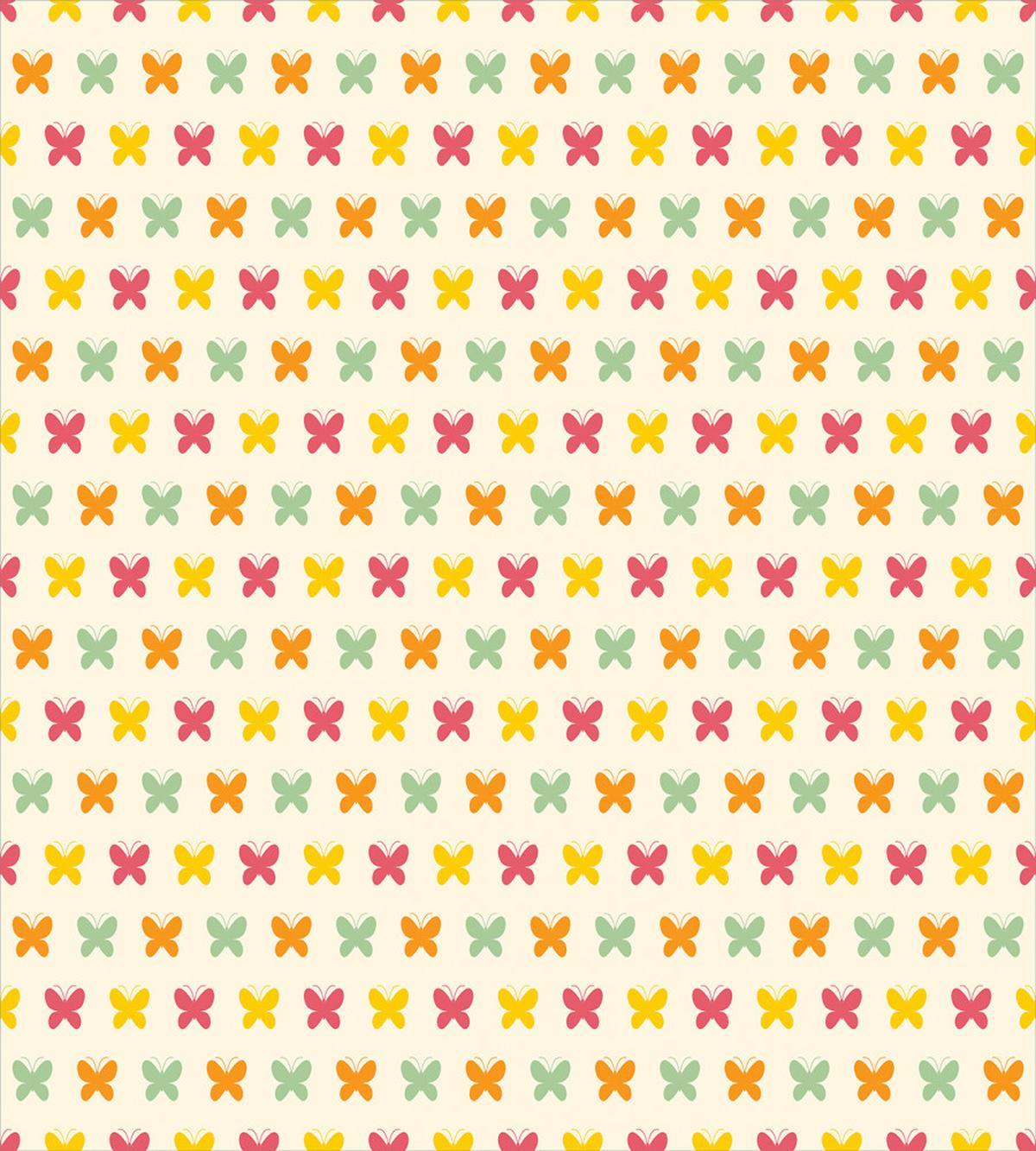 Vivid Toned Butterflies — Pattern