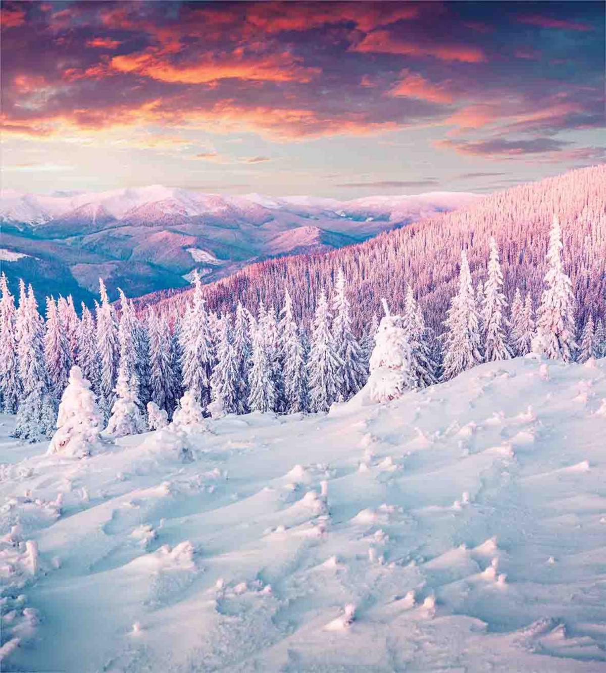 European Snowy Mountain — Pattern