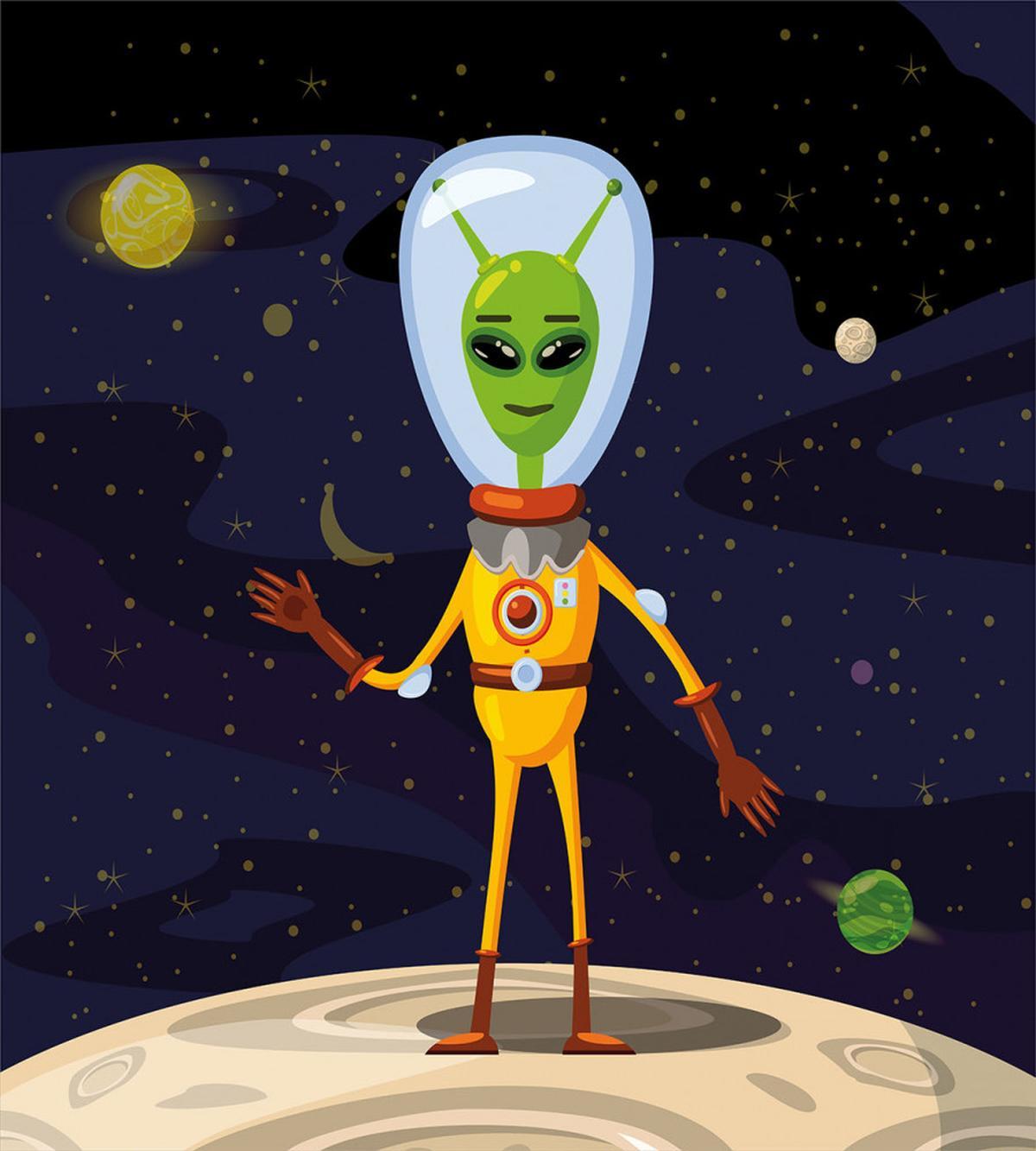 Funny Creature in a Spacesuit — Pattern