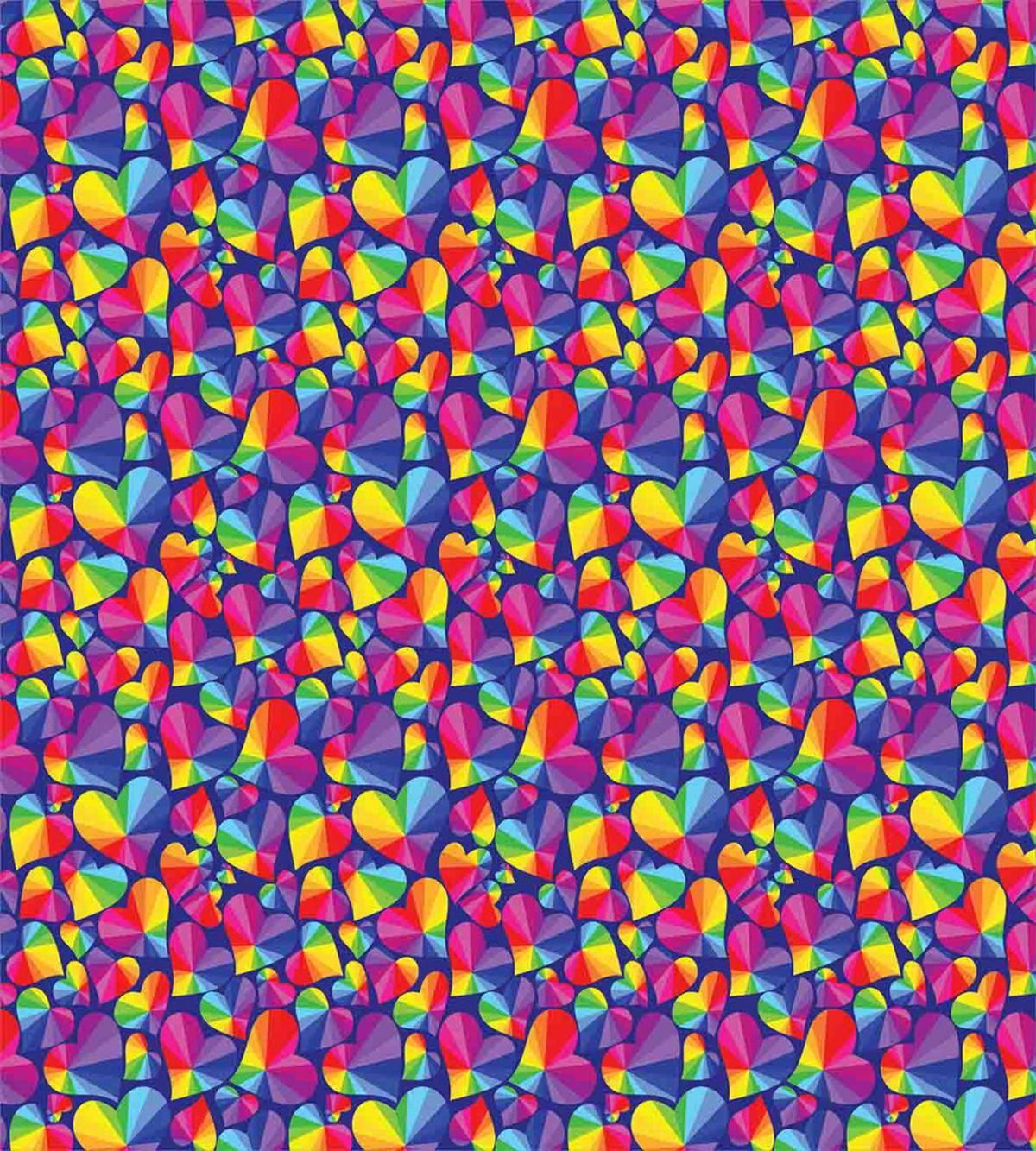 Rainbow Color Tone Heart — Pattern