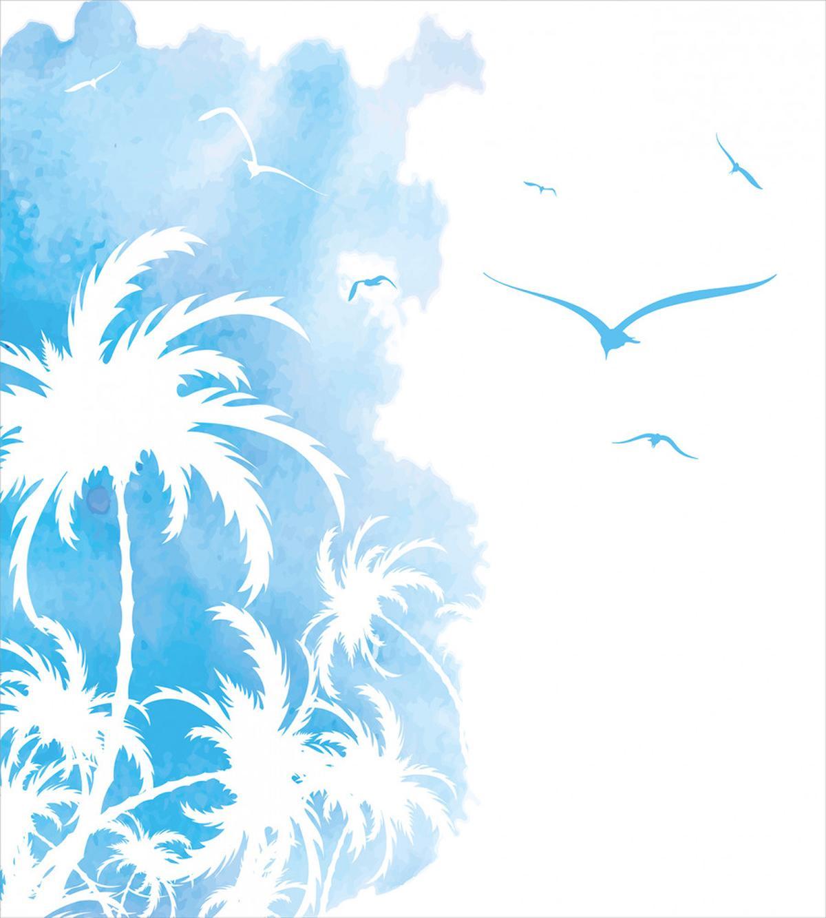 Island Palms Abstract — Pattern