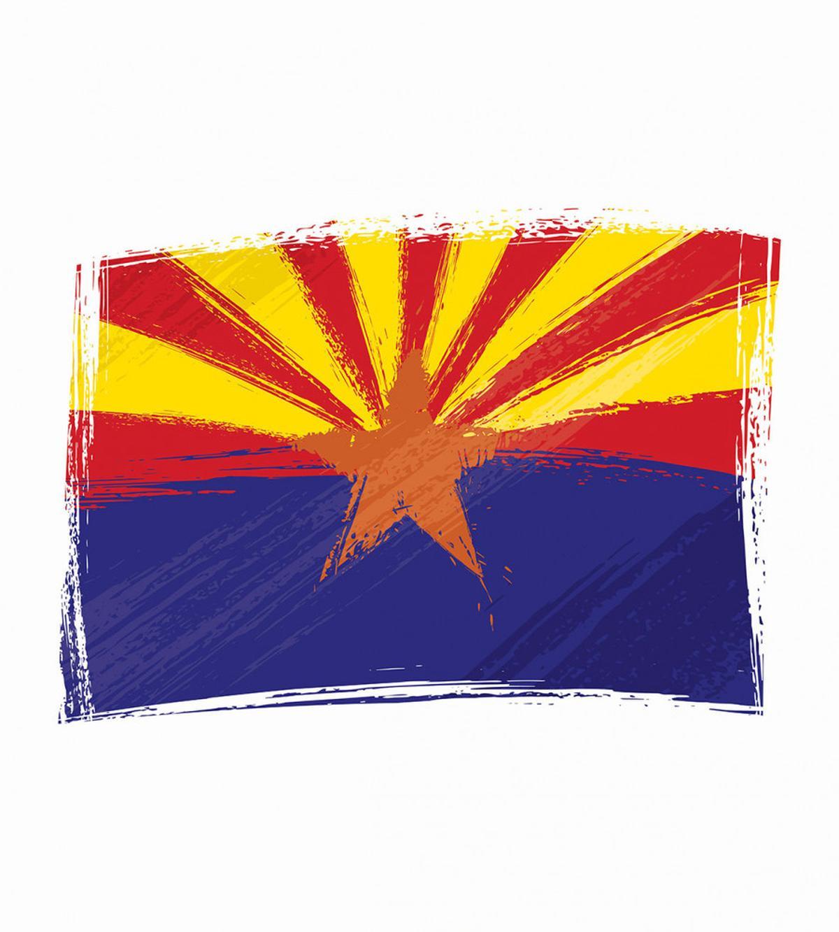 Grunge Design State Flag — Pattern
