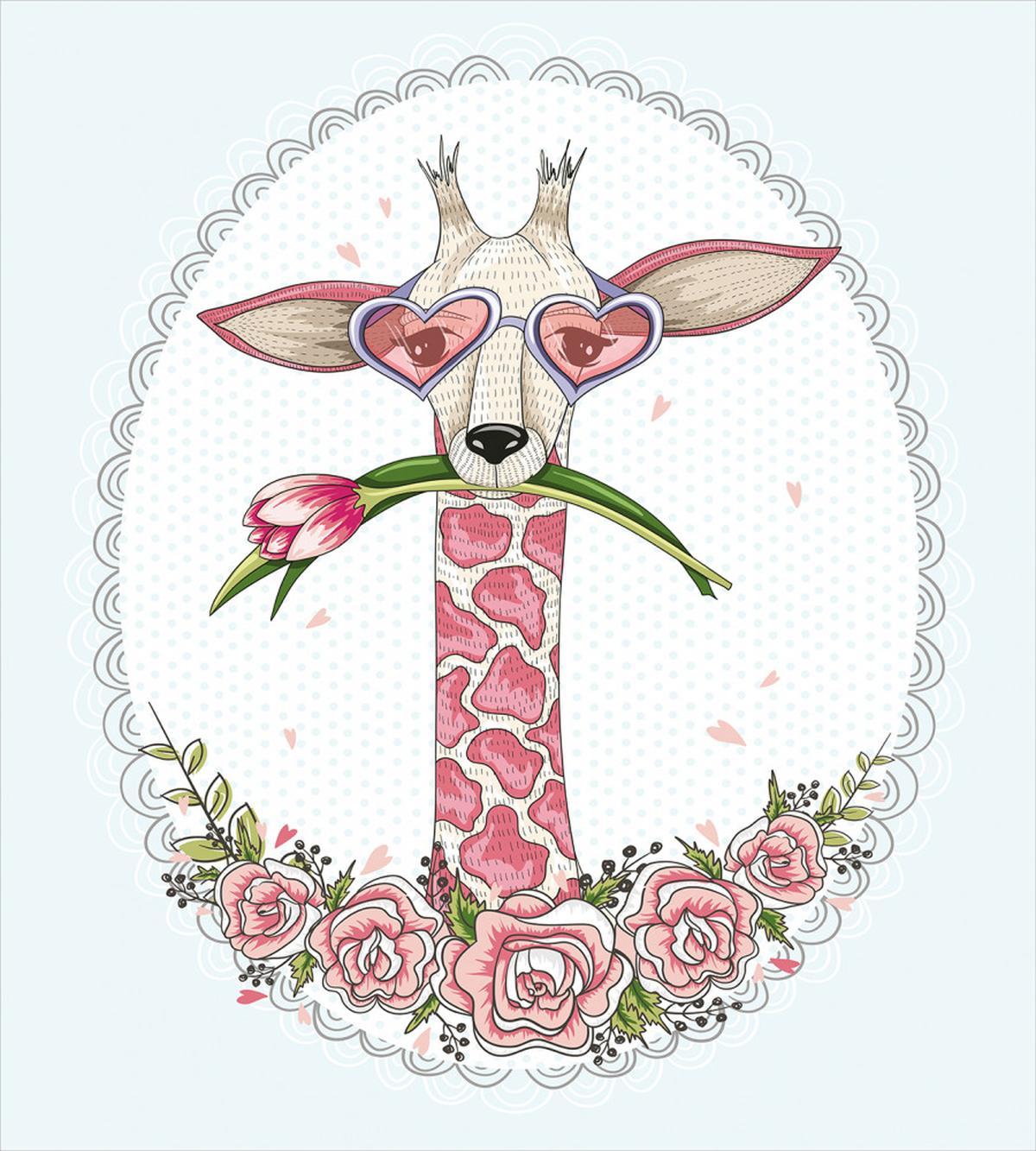 Hipster Giraffe — Pattern