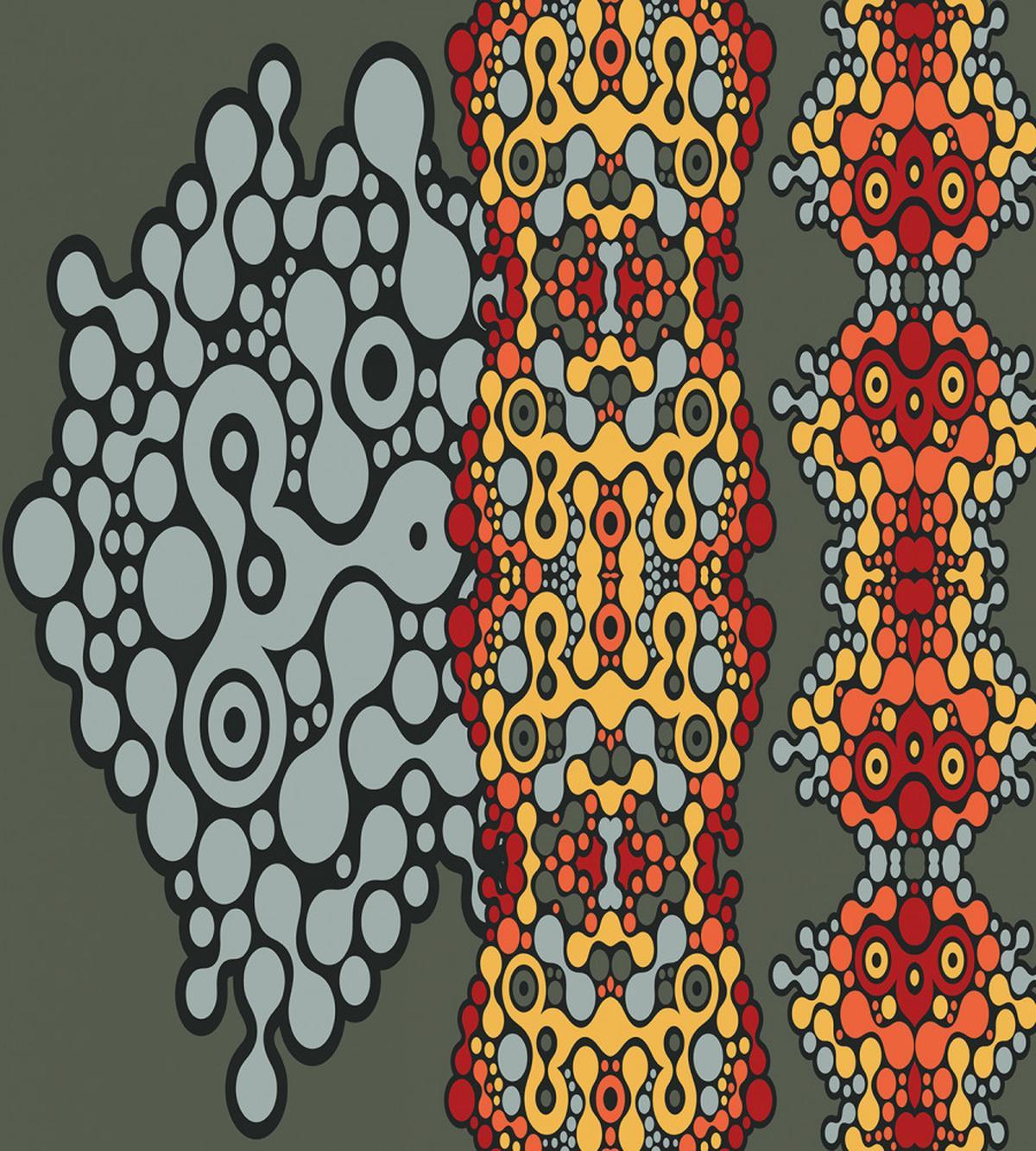 Grey Rounds in Border — Pattern