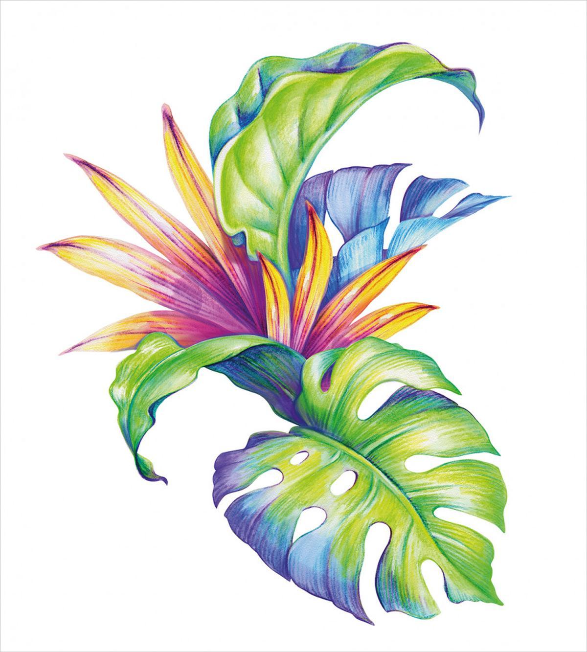 Abstract Colored Leaves — Pattern