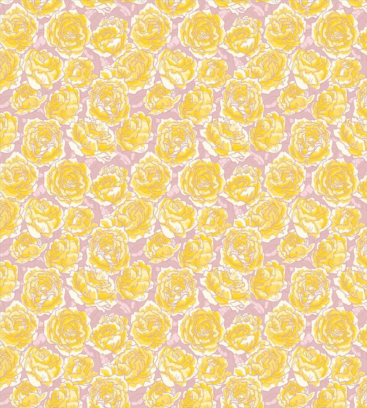 Yellow Roses Blooming — Pattern