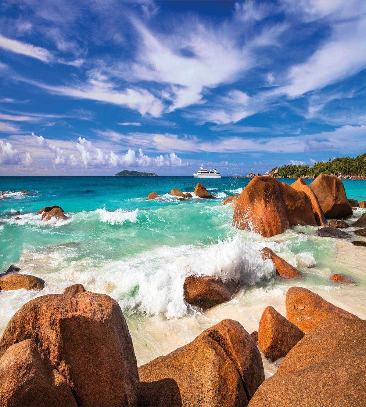 Rocky Coast Seychelles — Pattern