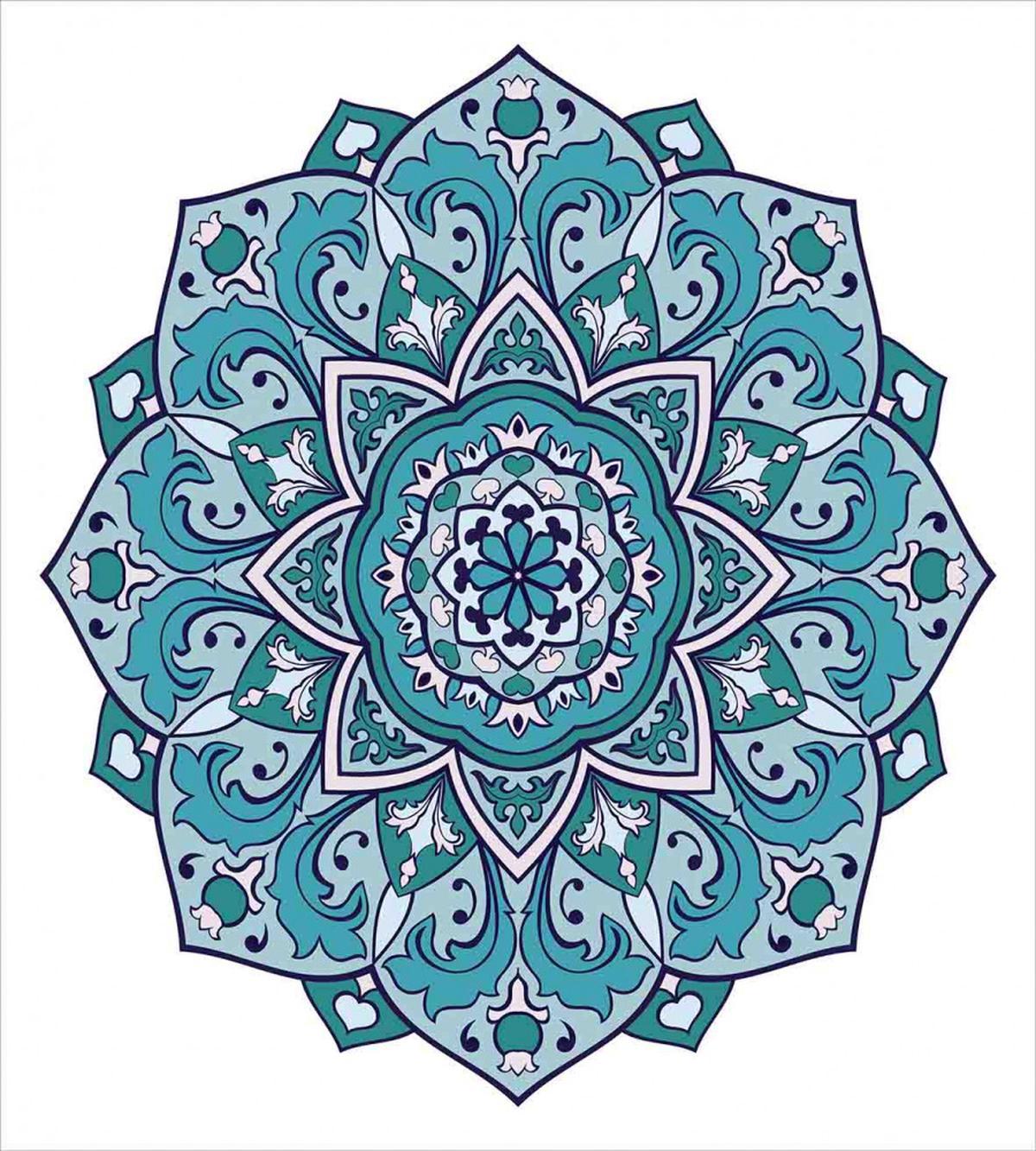 Curly Eastern Flower — Pattern