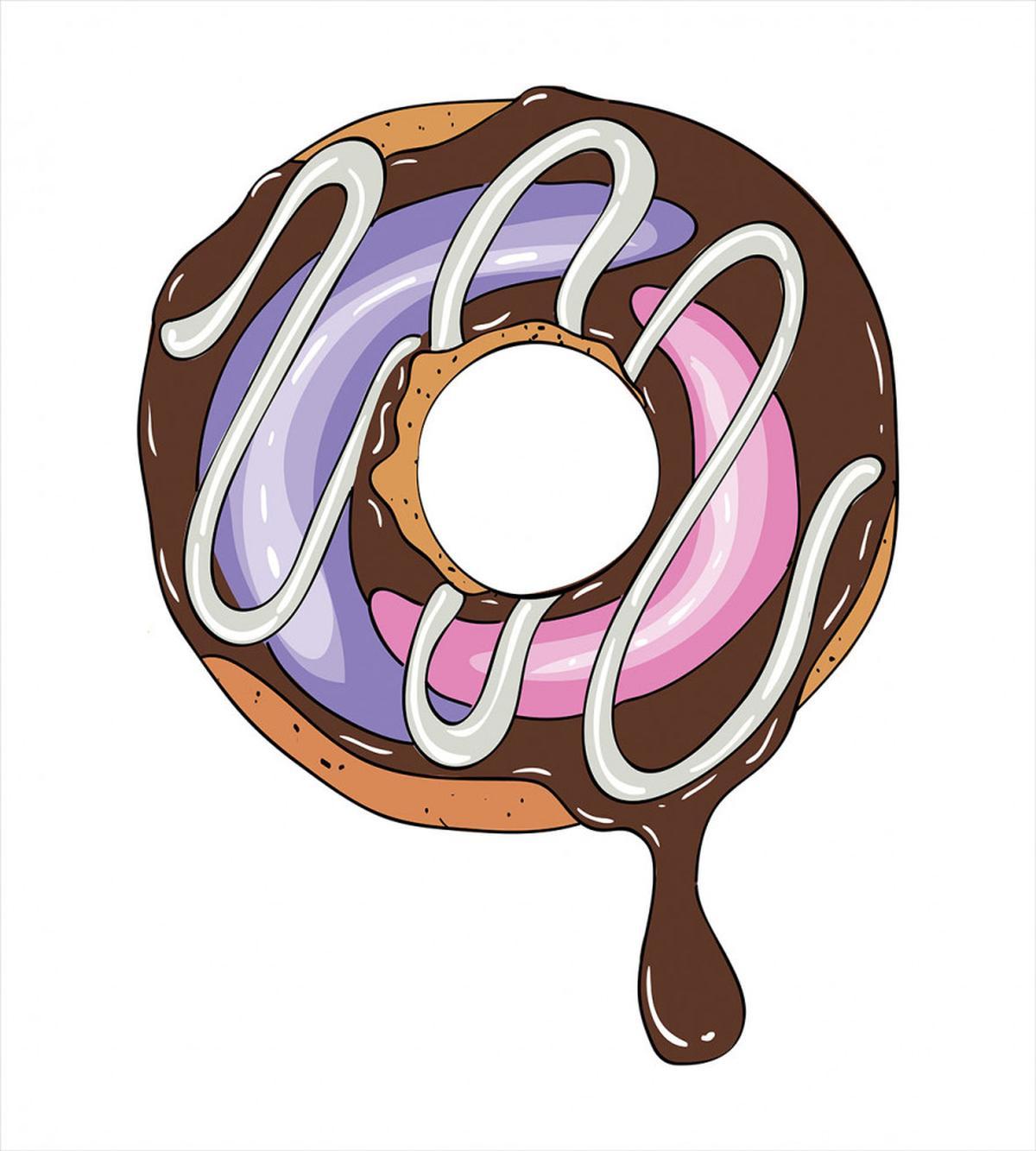 Doughnut American Food Theme — Pattern