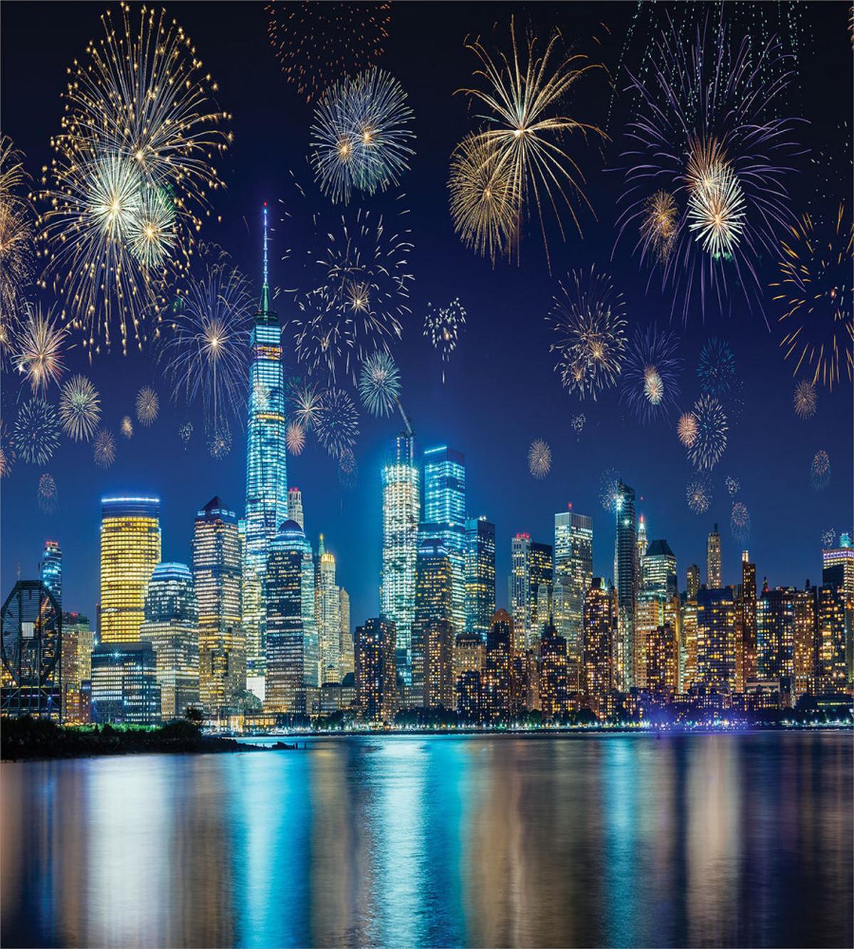 New Year Night Fireworks — Pattern