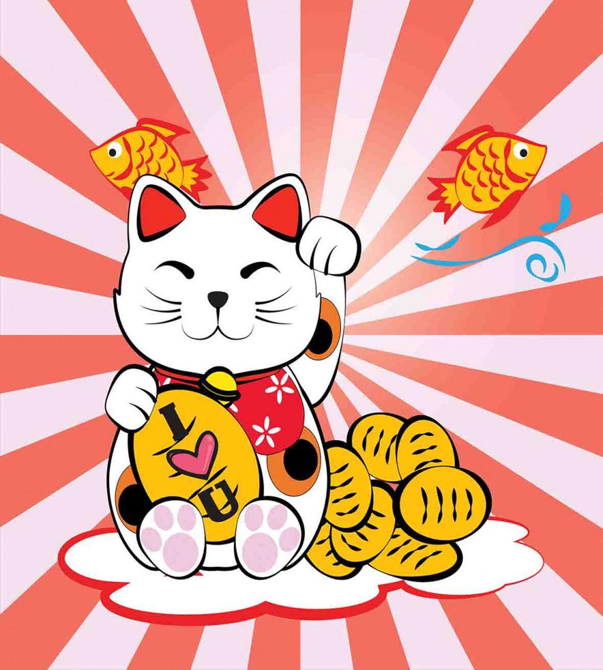 Starburst Lines Cat — Pattern