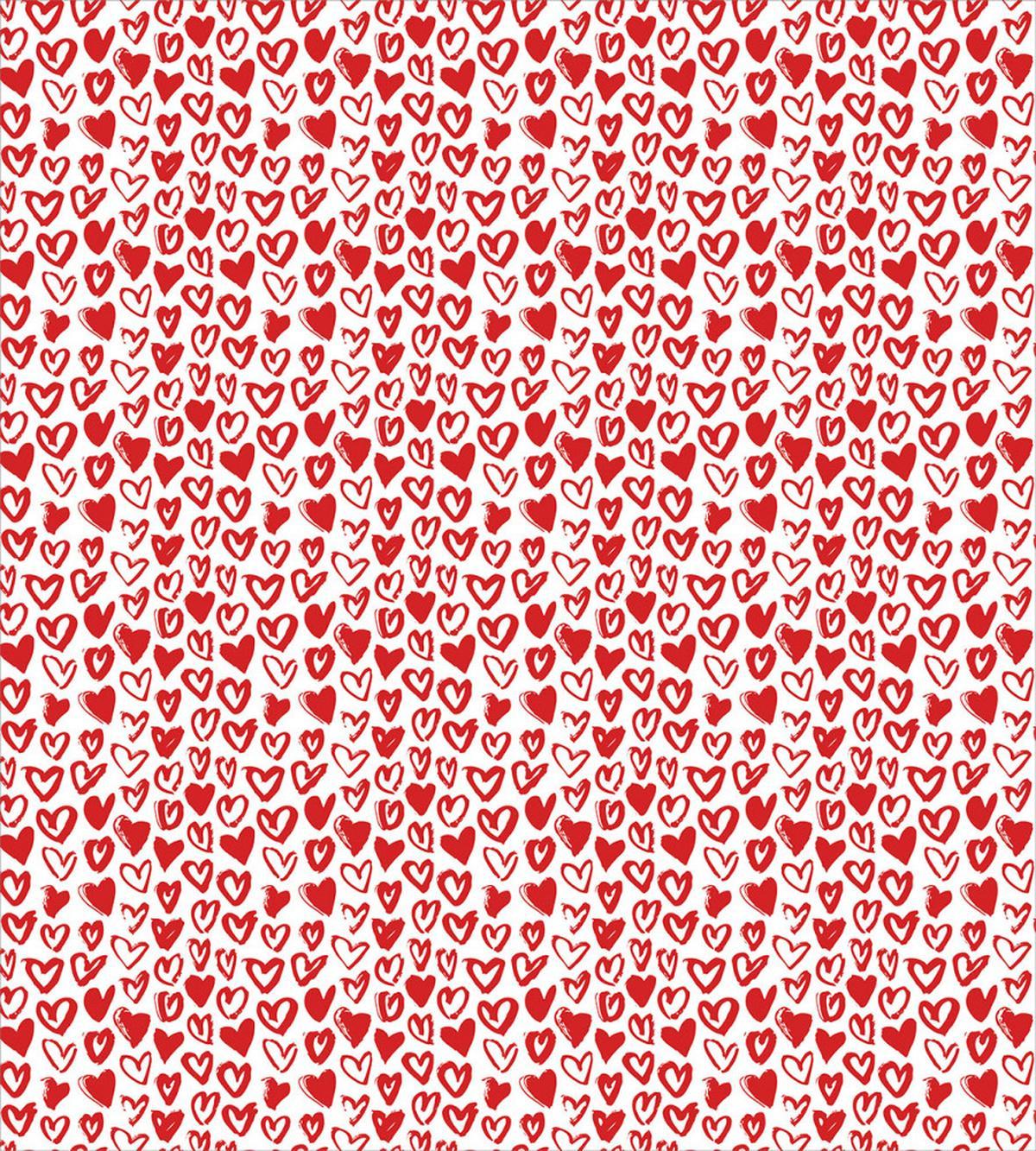Brush Drawing Hearts — Pattern