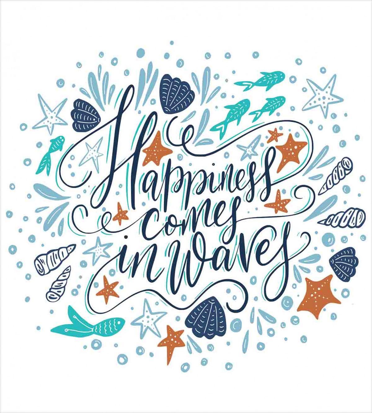 Hand-drawn Phrase Fish — Pattern