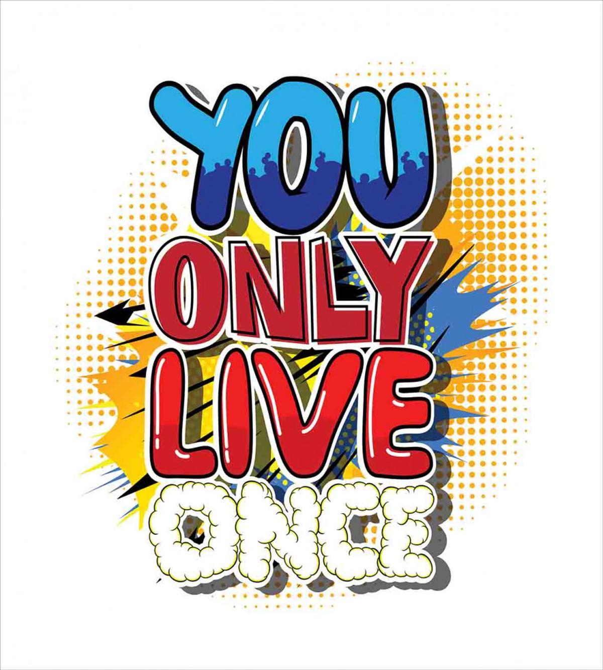Cartoon Style Life Message — Pattern