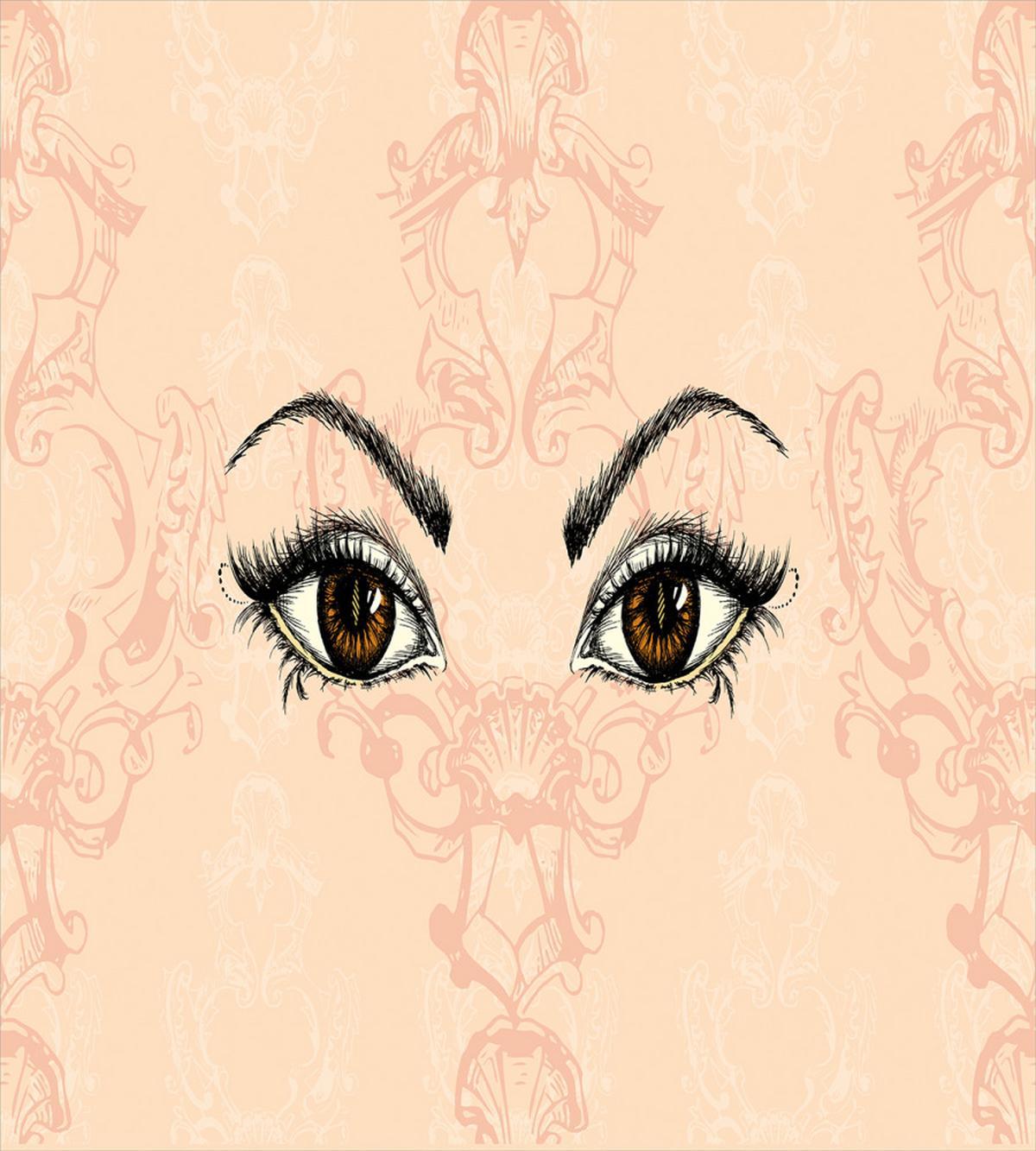 Sketchy Woman Floral — Pattern