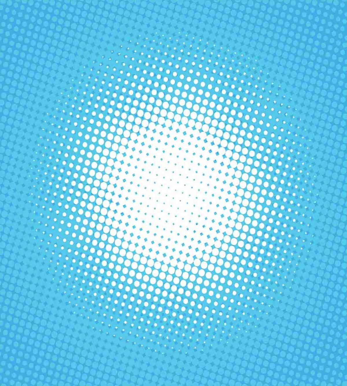 Sunny Haze Faded Dots — Pattern