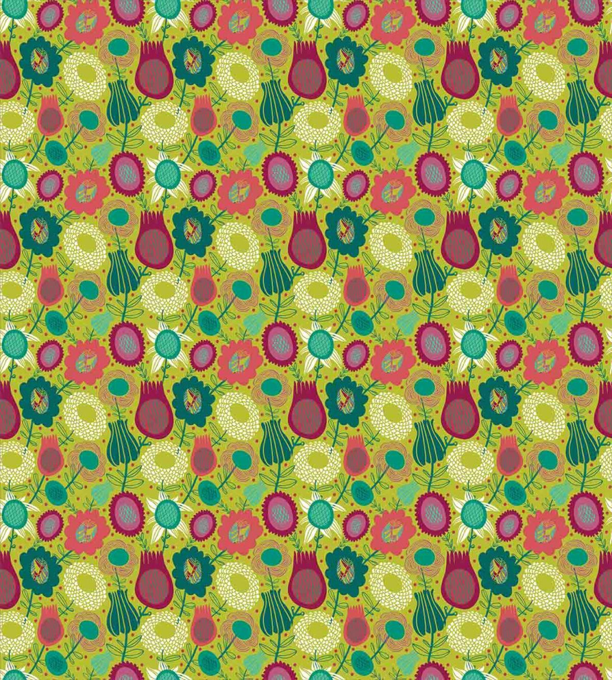 Abstract Vivid Flora Petals — Pattern