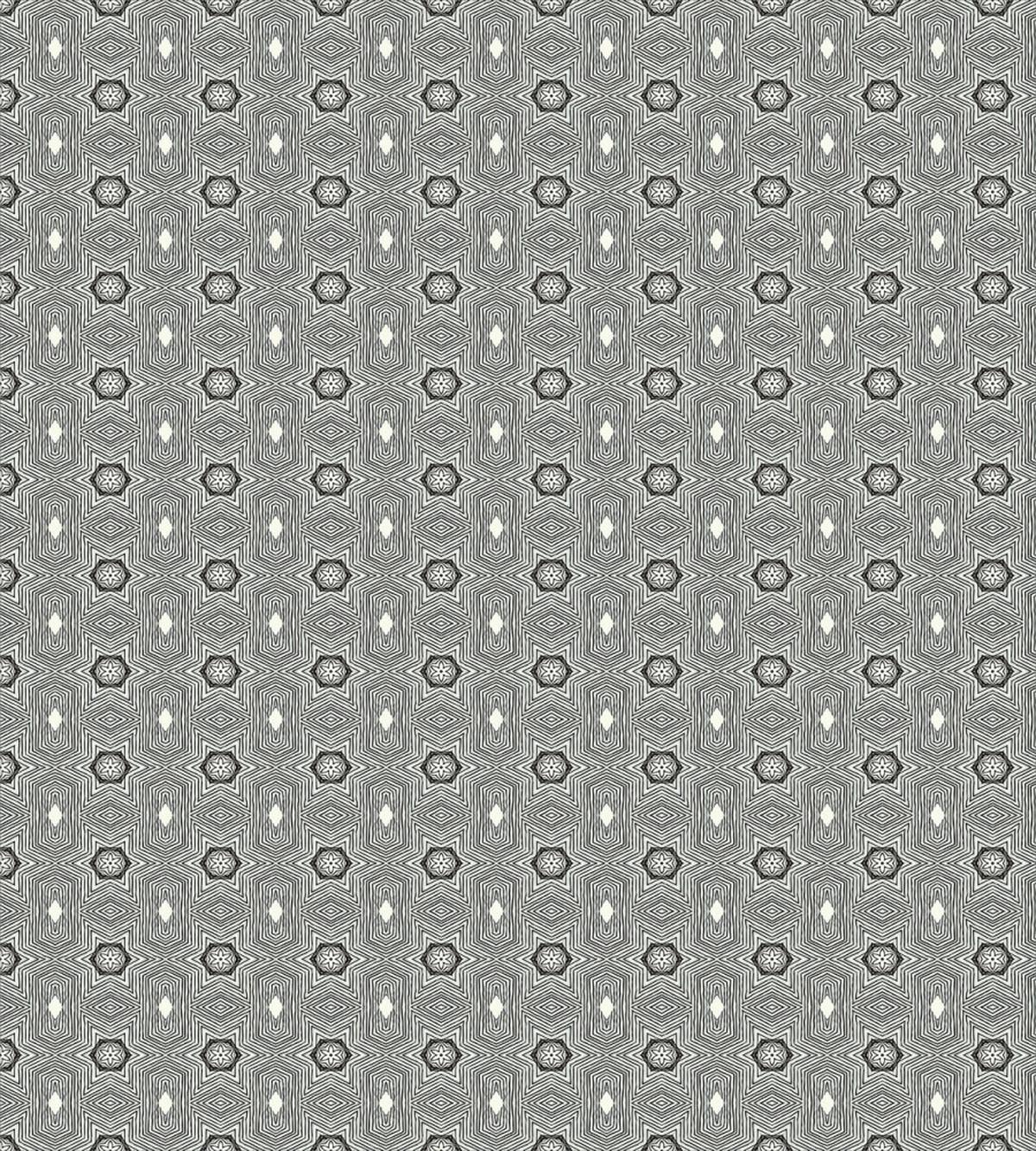 Floral Hatched Motifs — Pattern