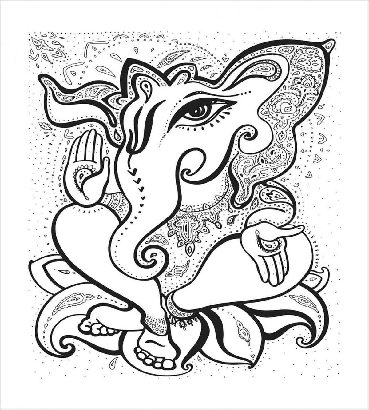Oriental Symbol Elephant — Pattern