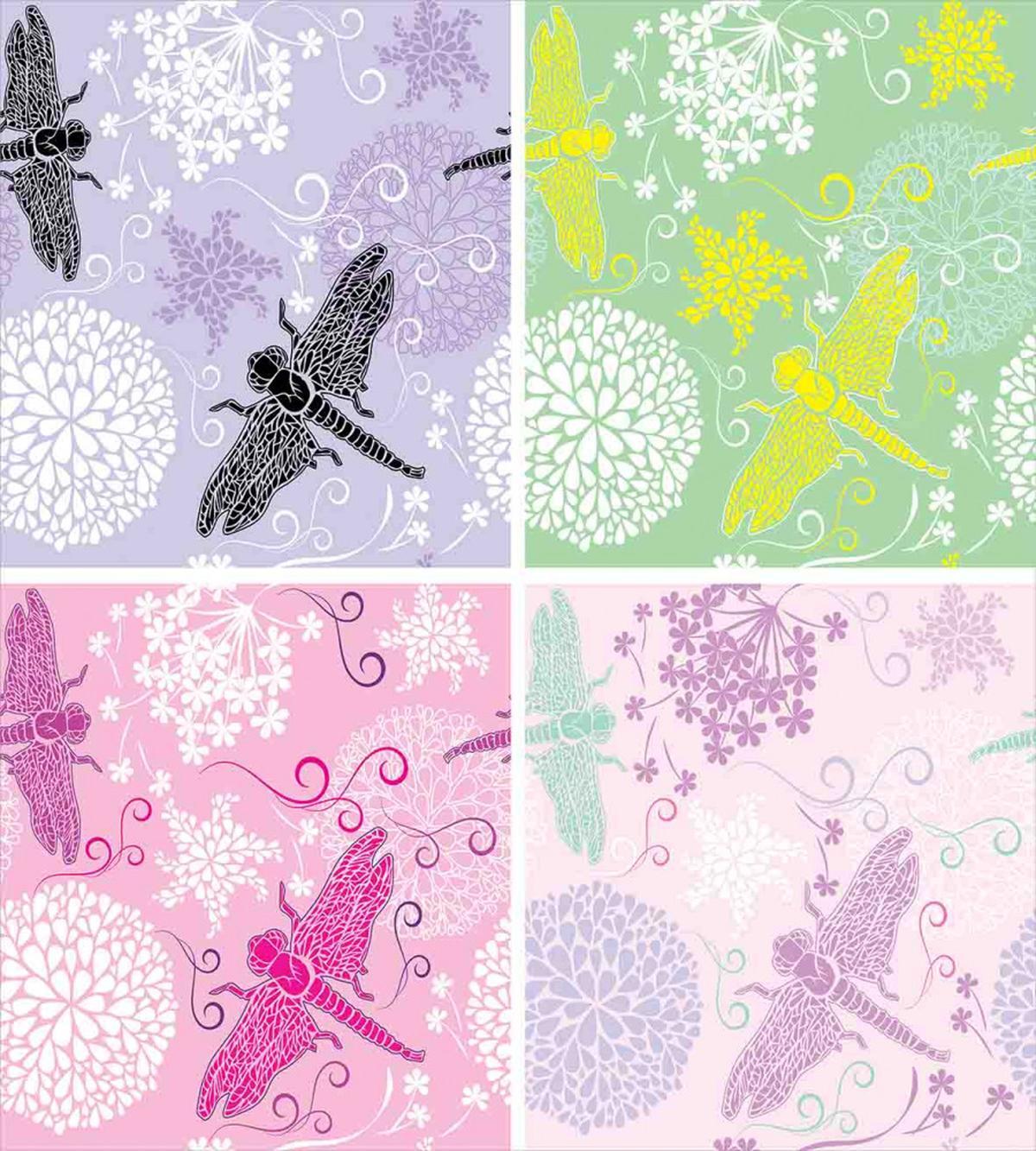 Dragonflies Dandelion — Pattern