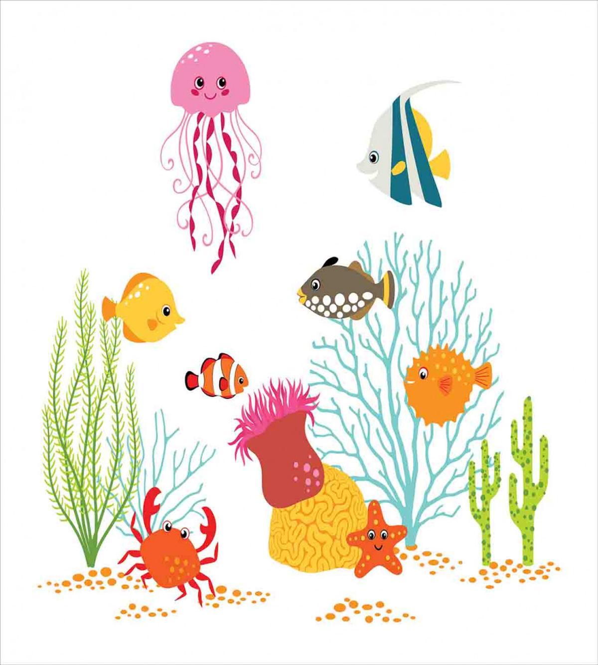 Cartoon Underwater Coral — Pattern