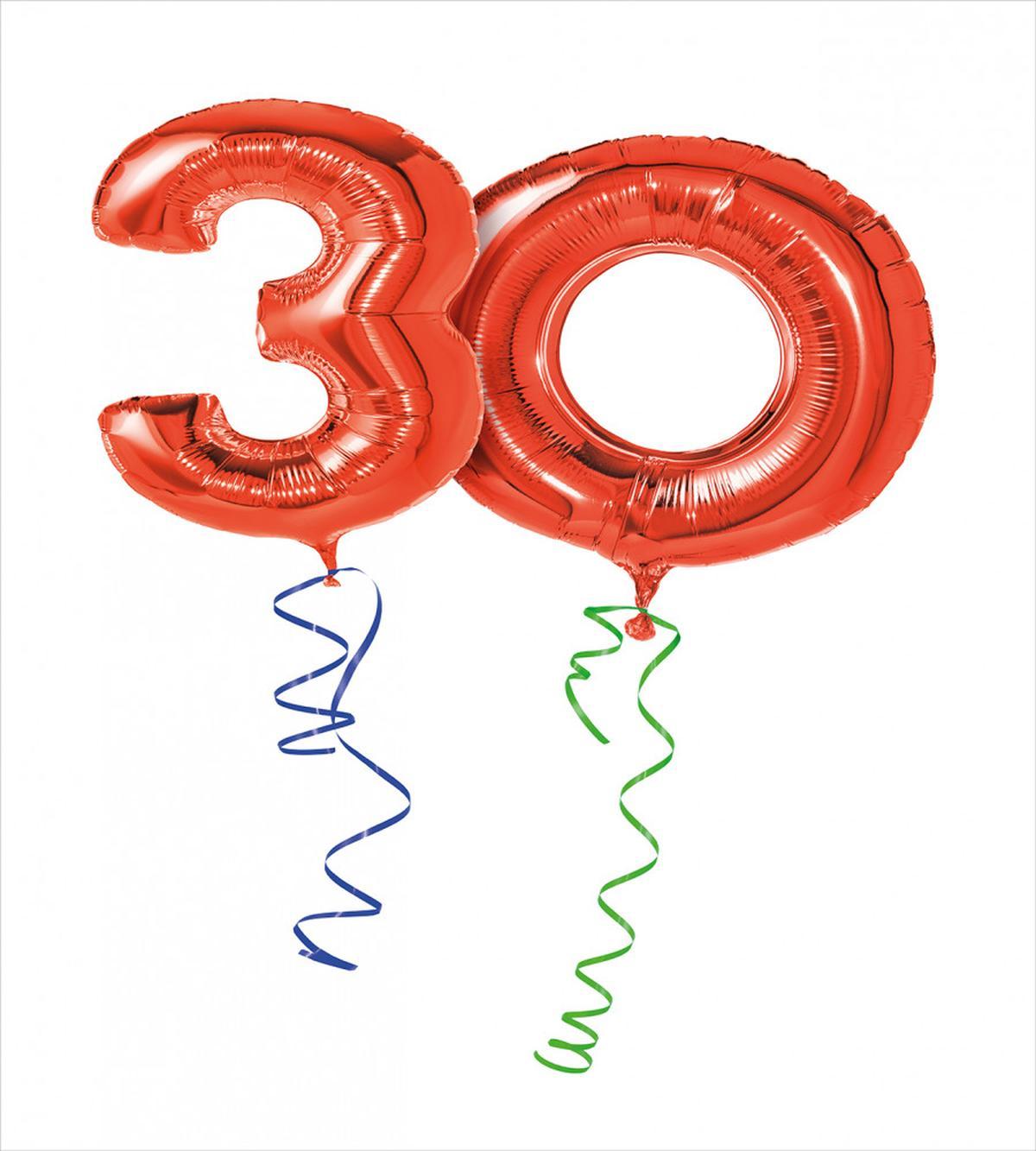 Red Balloons Ribbons — Pattern