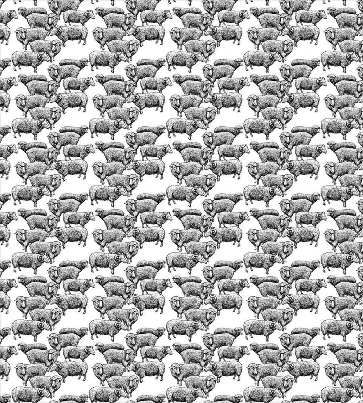 Vintage Sketch Sheep — Pattern