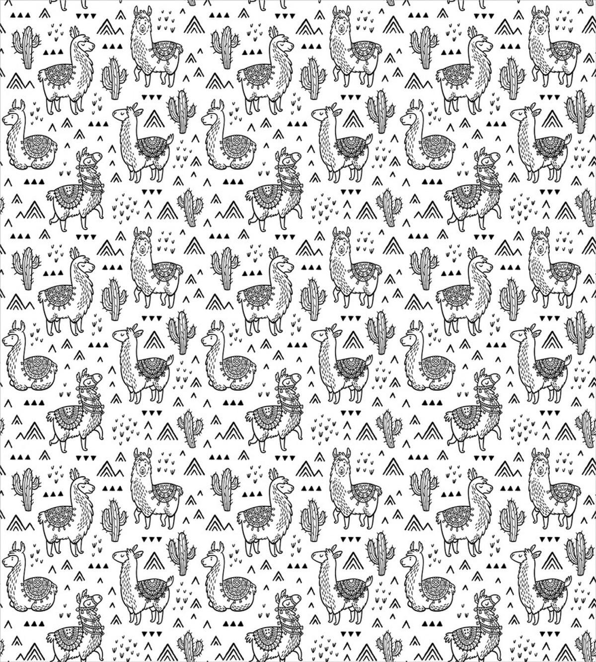 Doodle Alpaca Design — Pattern