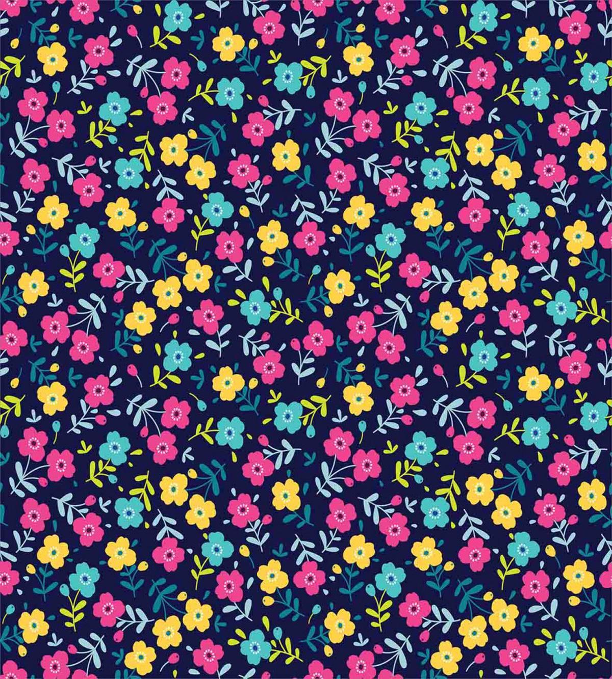 Colorful Summer Blossoms — Pattern