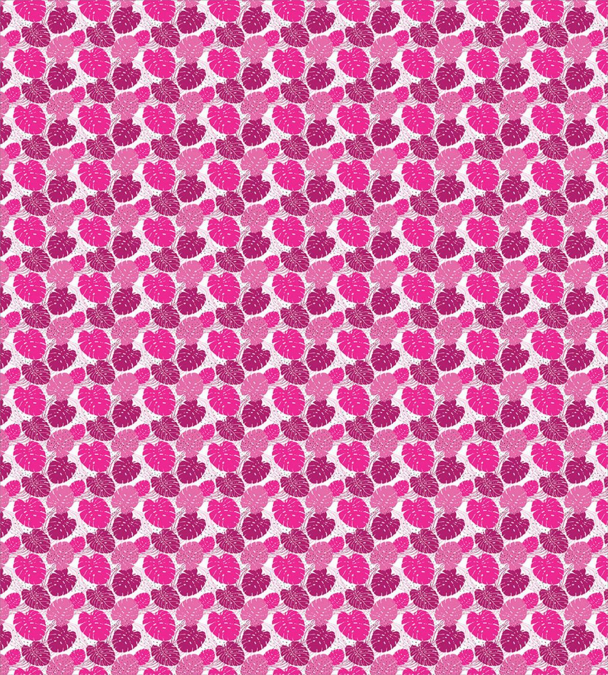 Pink Color Palette Leaves — Pattern