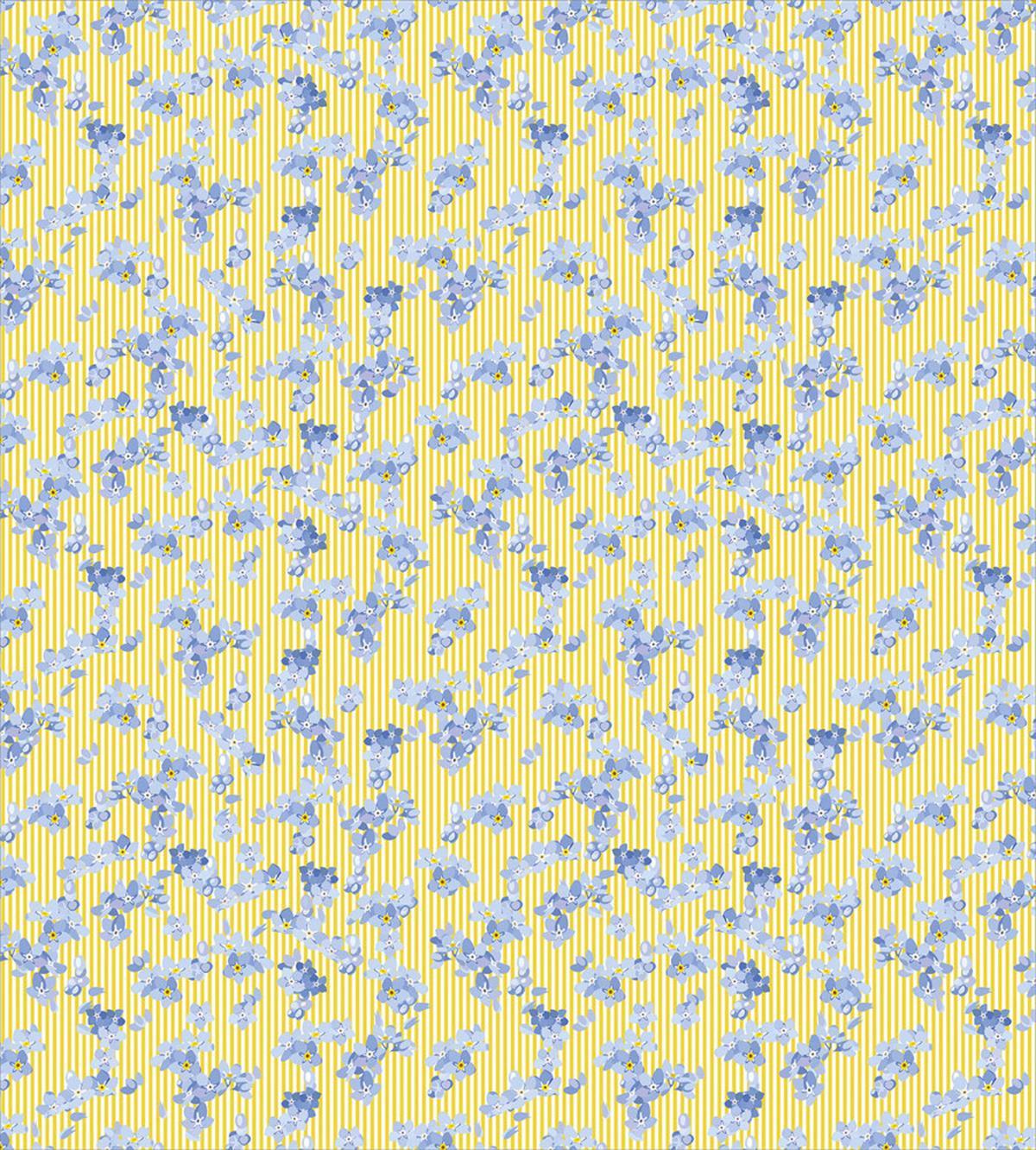 Forget Me Not Flowers Lines — Pattern
