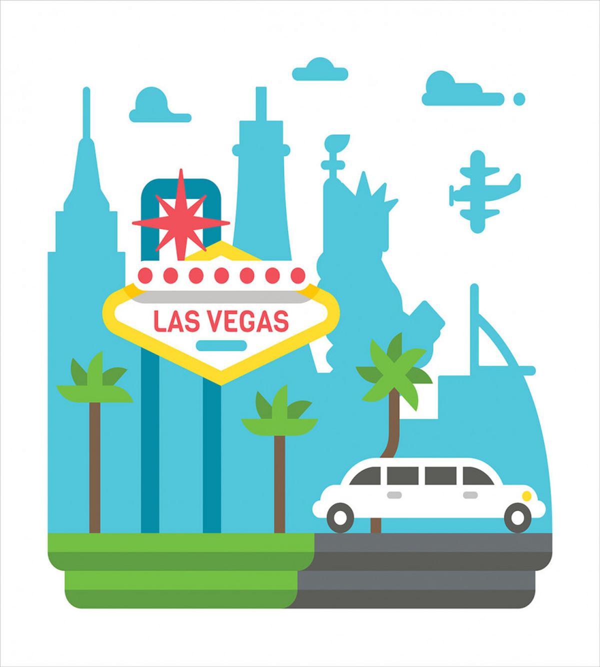 Cartoon Limo City Sign — Pattern