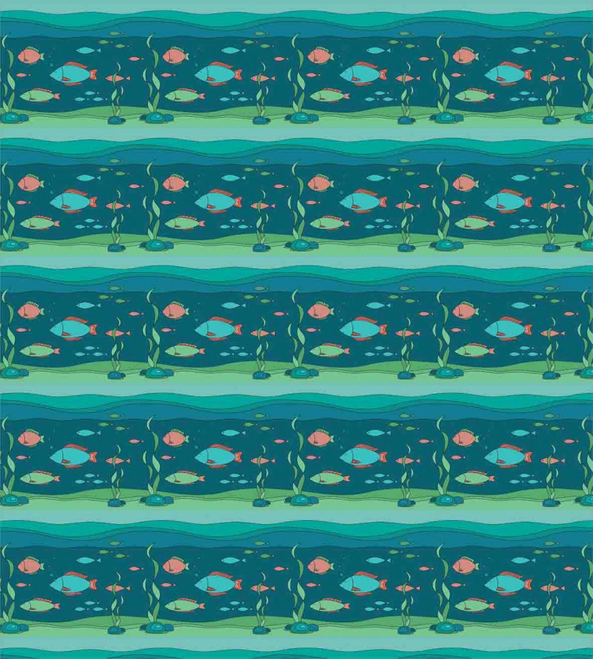 Cartoon Ocean Composition — Pattern