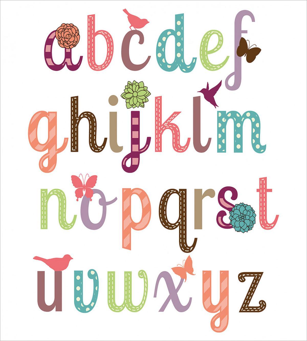 Girly Feminine Alphabet — Pattern