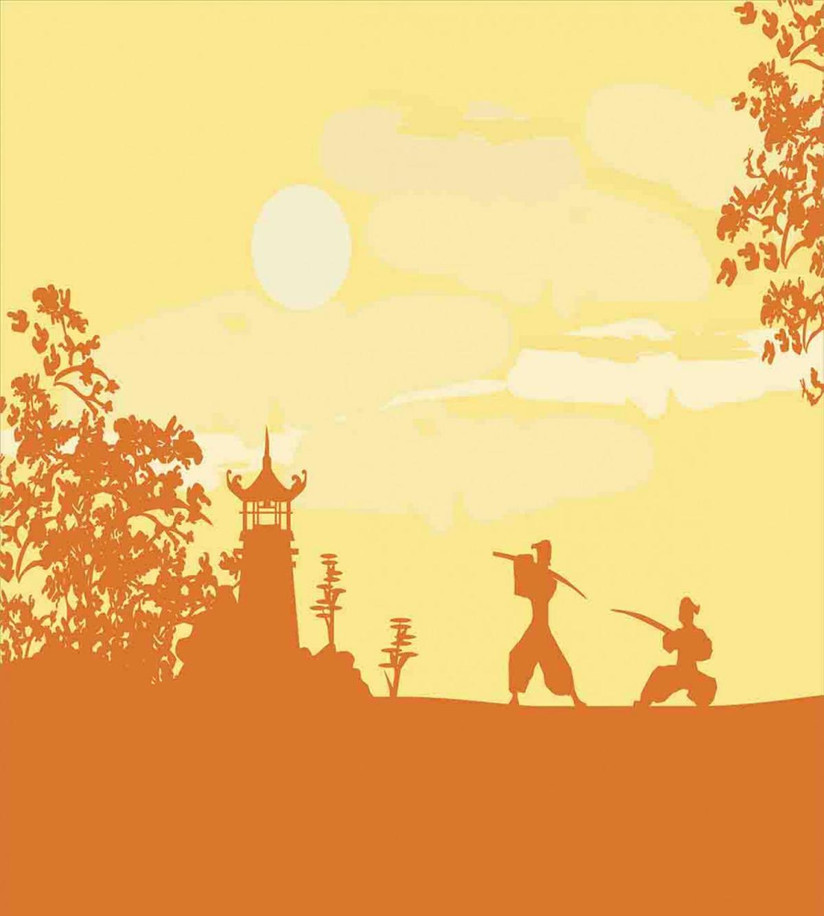 Samurai Ninja Building — Pattern