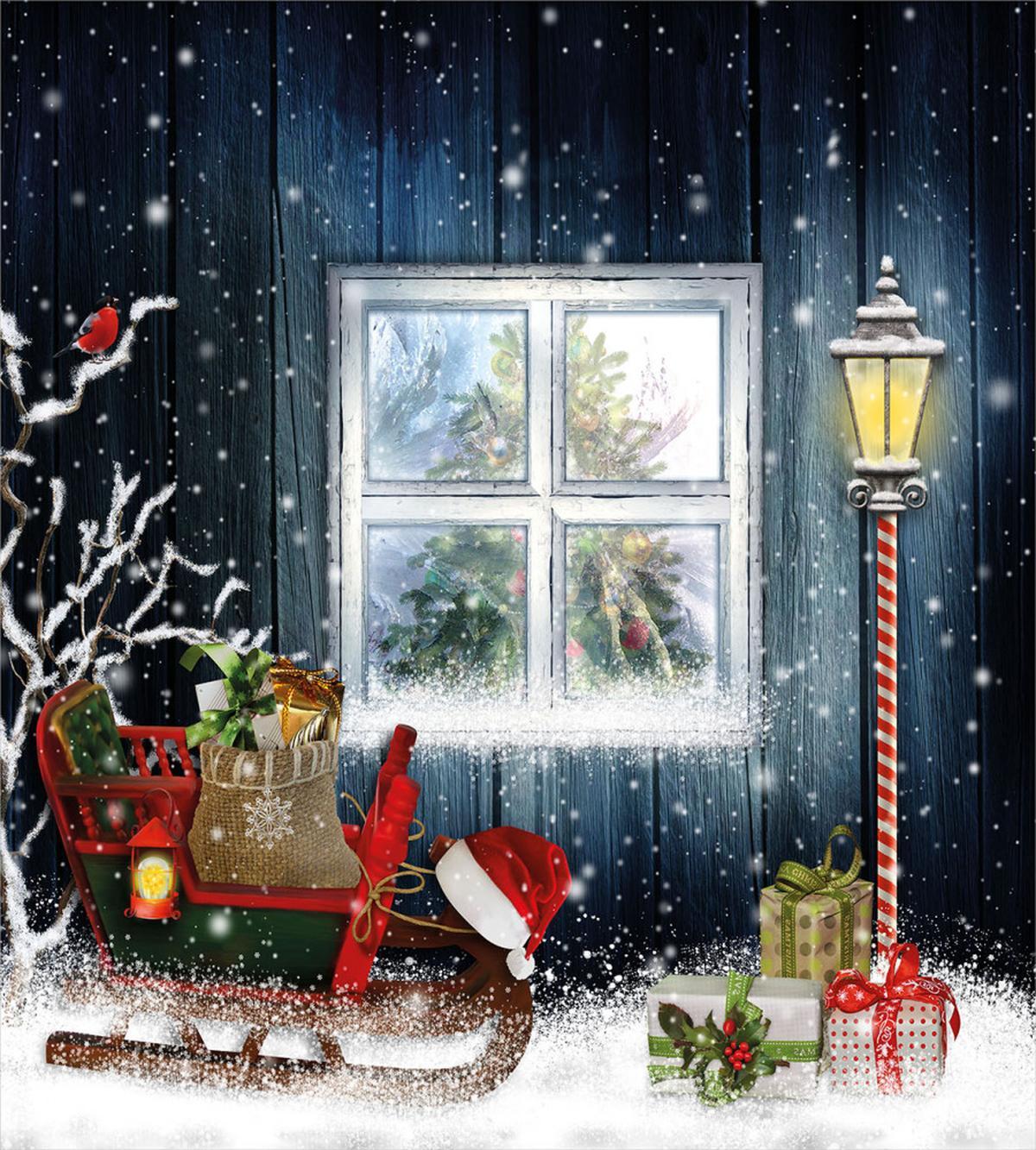Cozy Cottage Snowy Window — Pattern