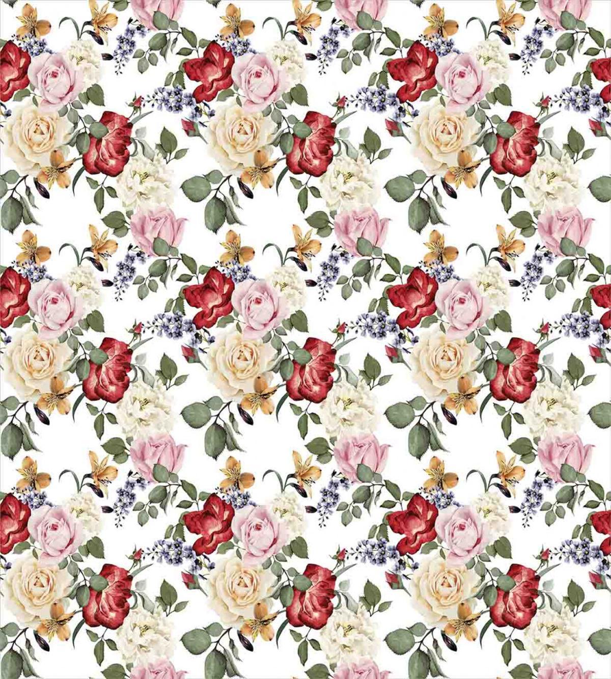 Lilacs Roses Flowers — Pattern