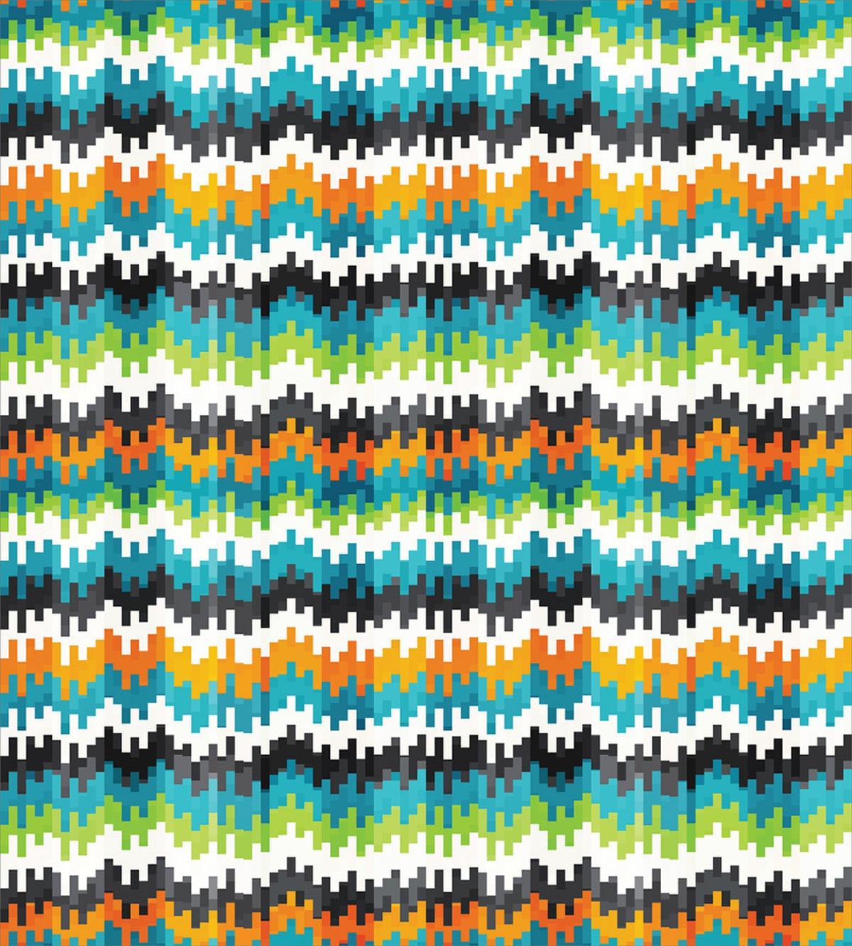 Trippy Forms Motif — Pattern