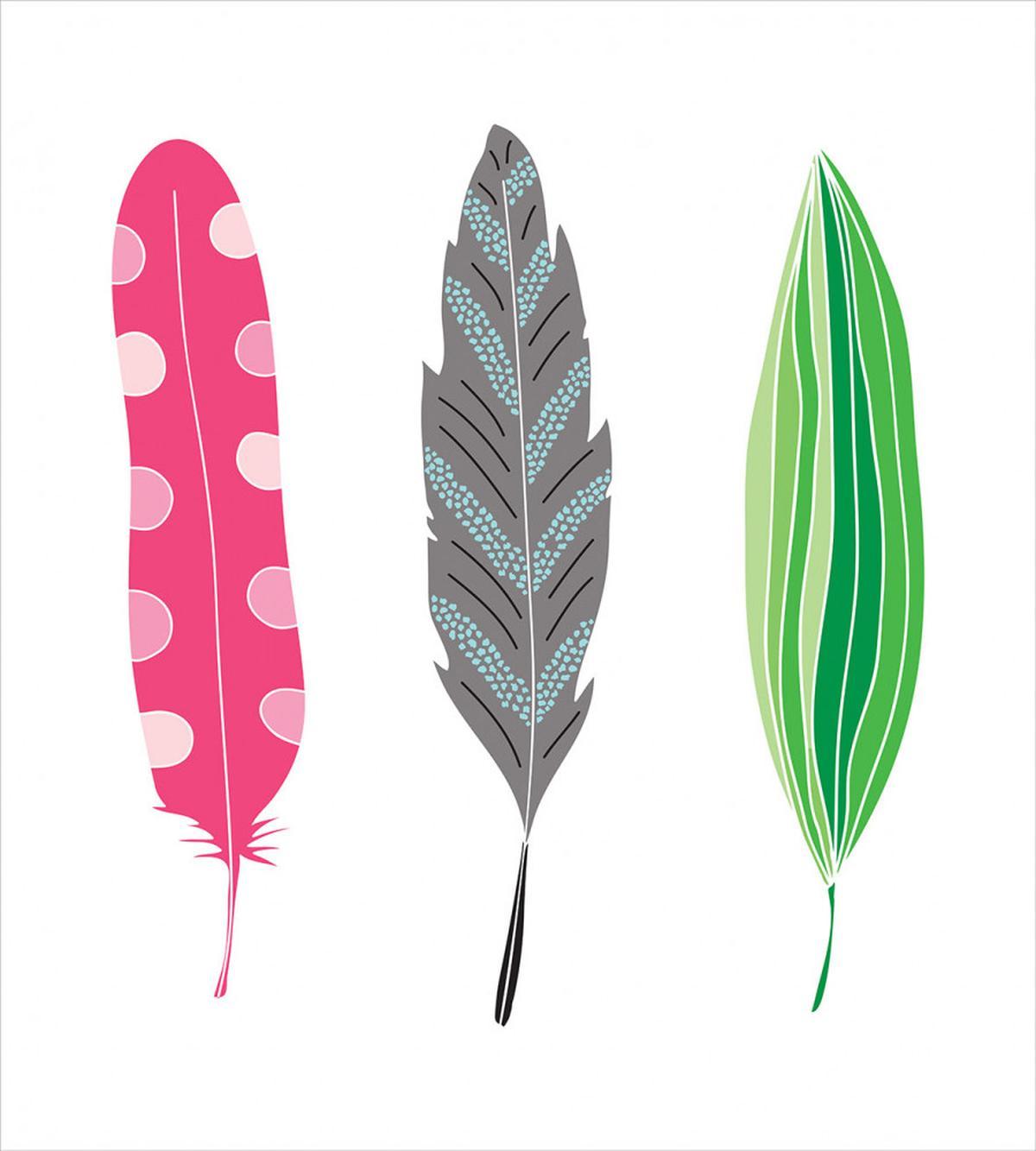Funky Sketched 3 Plumes — Pattern