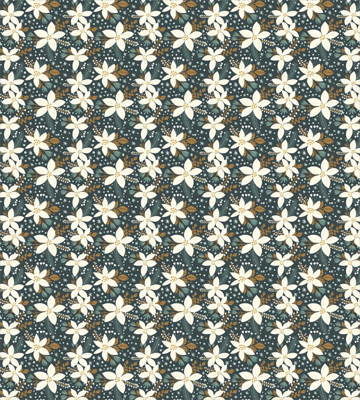 Poinsettia Flowers Winter — Pattern