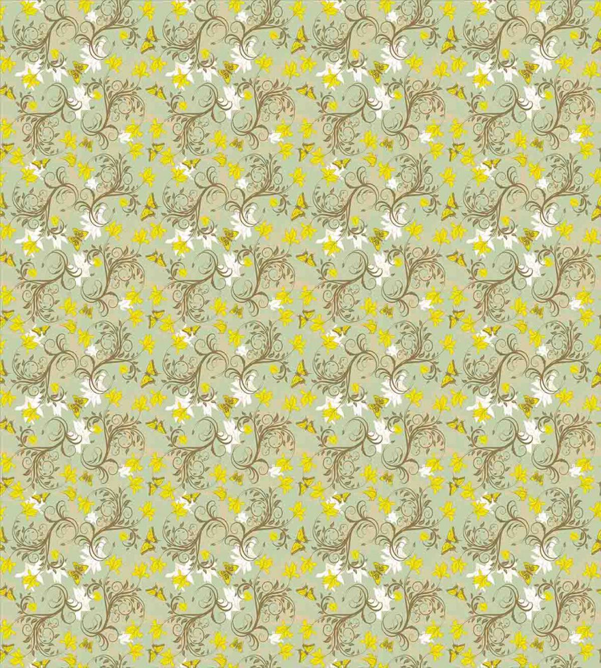 Nostalgic Scroll Style Art — Pattern