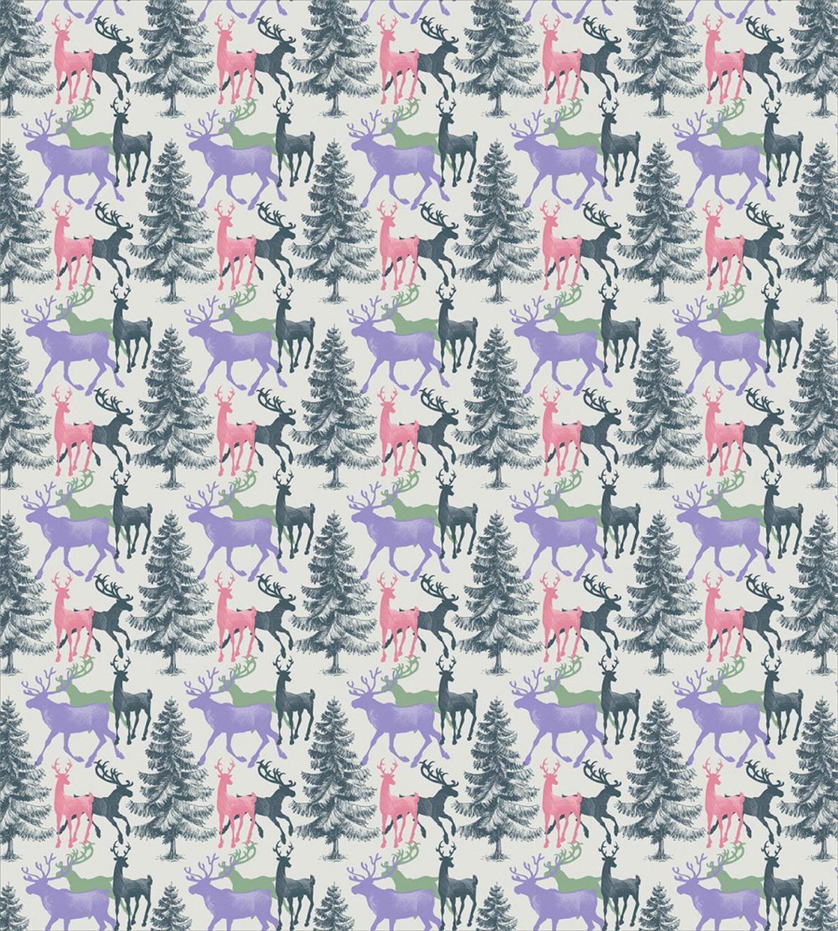 Pine Trees Winter Season — Pattern