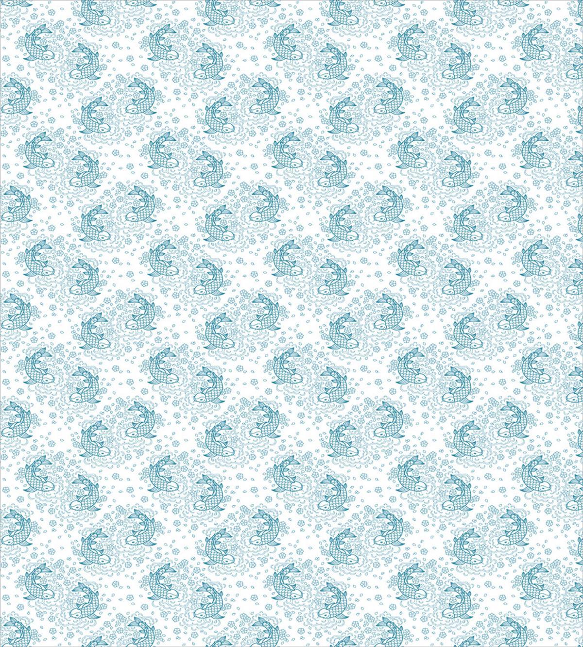 Carp Koi and Lotuses — Pattern