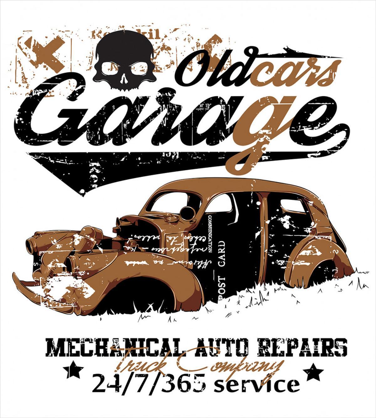 Old Garage Auto Repair — Pattern